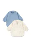Detský podbradník Konges Sløjd 2 PACK DINNER BIB WITH SLEEVES 2-pak