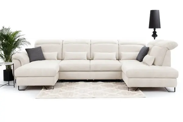 Sedací souprava Giovani do U - látka Wind Provedení: Levá U, Nožičky: Nožičky kovové - chrom, látka: Wind 5