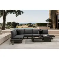 Ambia Garden TERASOVÁ SEDACÍ SOUPRAVA 4dílné, kov, plast, textil