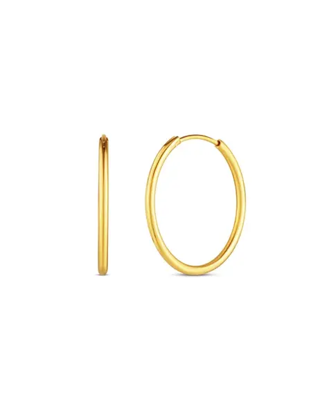 Zlaté kruhové náušnice Yetta
