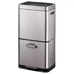 Odpadkový koš Eko Himalaya 35+25l inox šedá 933960