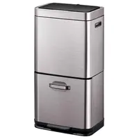 Odpadkový koš Eko Himalaya 35+25l inox šedá 933960