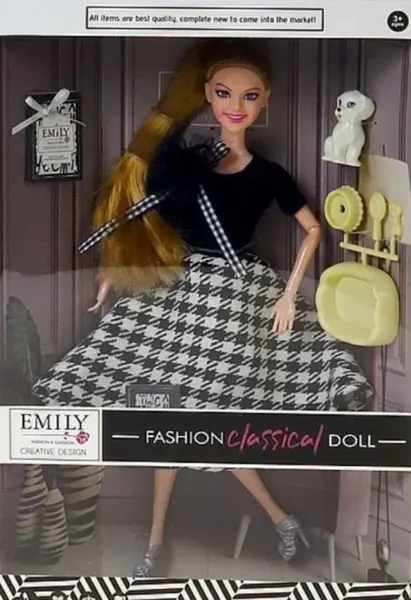 Panenka se psem a doplňky