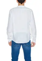 Bílá pánská lněná košile