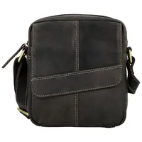 Pánská kožená crossbody taška hnědá - Sendi Design Dean