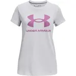 Under Armour LIVE SPORTSTYLE GRAPHIC SS Dievčenské tričko, sivá, veľkosť XL