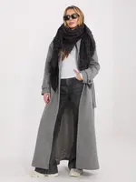 Tmavě šedá šála