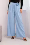 Elegantné široké nohavice s kvetinou