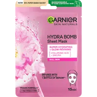 GARNIER Skin Naturals Hydratační textilní maska na oživení jasu Sakura 28 g