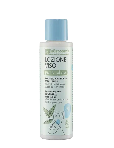 LASAPONARIA Rozjasňující pleťová voda Pure Glow BIO 150 ml