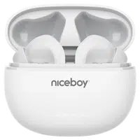 NICEBOY Bezdrátová sluchátka HIVE Pins ANC 3 bílá