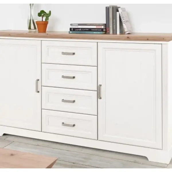 Komoda se zásuvkami Jasmin 164 cm, borovice/dub artisan