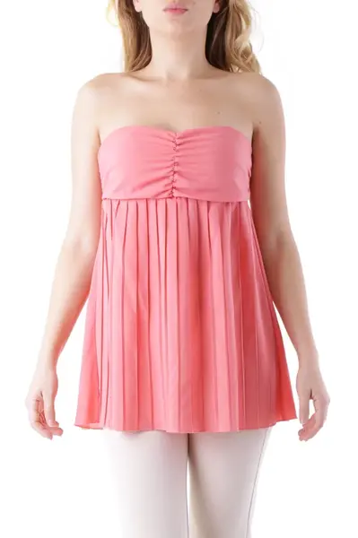 Růžový top bez rukávů Cristina Gavioli