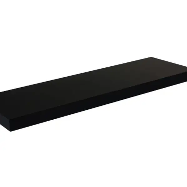 Nástěnná police Basic 90 cm, černá