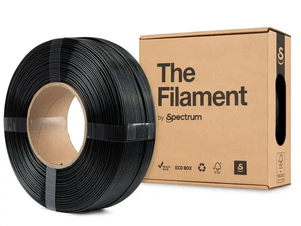 "The Filament" by Spectrum TF-24253, ReFill, PETG Lite, 1.75mm, BLACK, 1kg