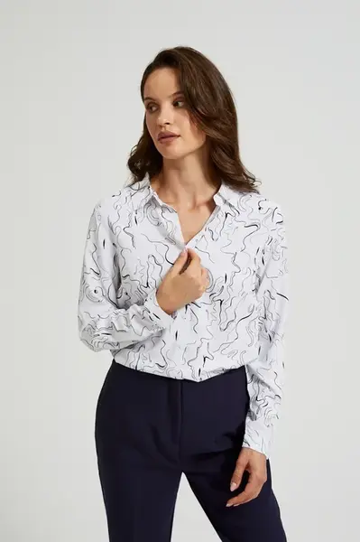 Marisse Women's Shirt Z-Ko-4539 Off White
