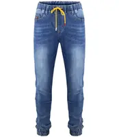 Pánské modré džíny a joggery s vázáním