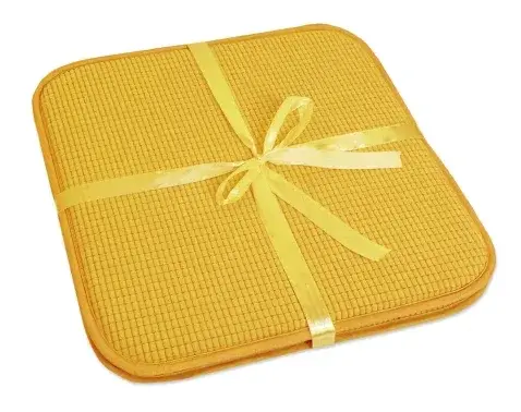 Set podsedáků na židle (2 ks) Life 38x38 cm, žlutá