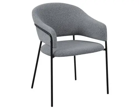 Jídelní židle Inga, holubí šedá strukturovaná látka