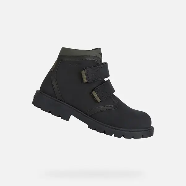Čierne chlapčenské členkové topánky Geox Shaylax Boy WPF