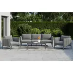 Ambia Garden TERASOVÁ SEDACÍ SOUPRAVA 4dílné, kov, textil