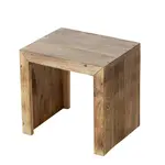 ODKLÁDACÍ STOLEK, mangové dřevo, přírodní barvy