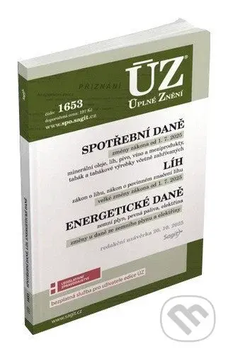 ÚZ 1653 Spotřební daně - kniha z kategorie Daně