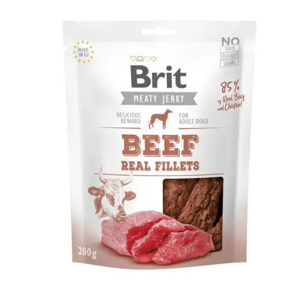 Brit Jerky Beef Fillets 200 g | Maškrty pre psov