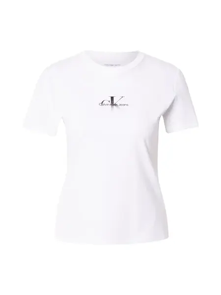 Calvin Klein Jeans Tričko  čierna / biela