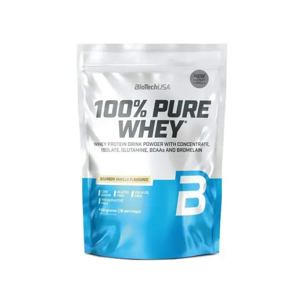 BioTech USA 100% Pure Whey 454 g bourbon vanilka