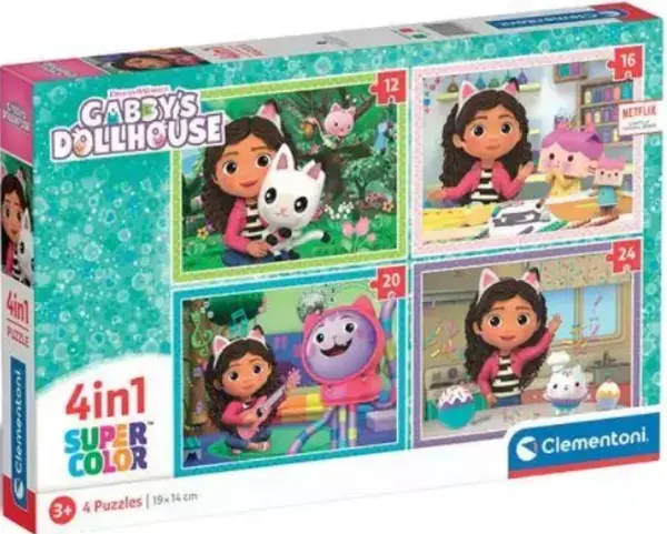 Puzzle Gábinin kouzelný domek 4v1