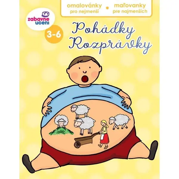 ZÁBAVNÉ UCENÍ ROZPRÁVKY Detská omaľovánka, mix, veľkosť