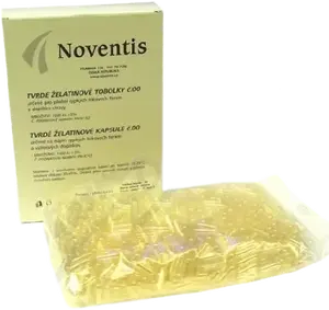 NOVENTIS Želatinové tobolky č.00 transparentní 1000 ks