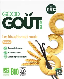 GOOD GOÛT BIO Vanilková kolečka 80 g