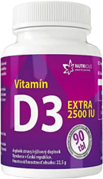 NUTRICIUS Vitamín D3 EXTRA 2500 IU 90 tablet