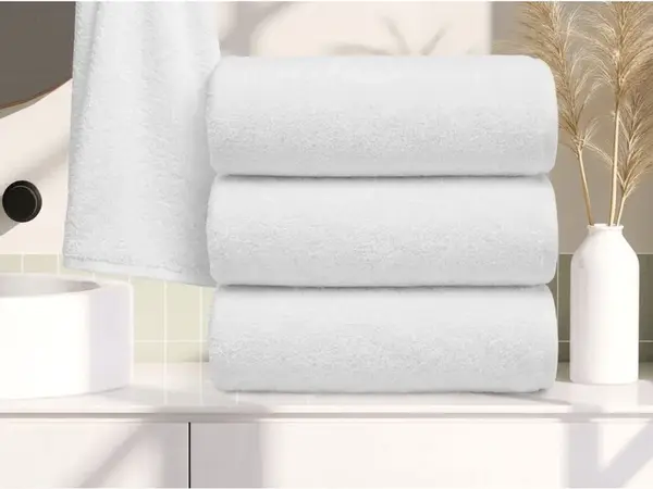 Ručník SILUNO 50x100 cm bílý, 100% bavlna