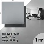 Zátěžová podložka inSPORTline Luxteko Flat 100x100x1,5 cm mramor