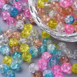Baking Painted Crackle Glass Beads