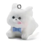 Flocky Resin Pendants