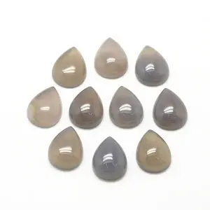 Natural Grey Agate Cabochons