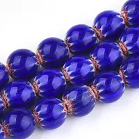 Handmade Millefiori Lampwork Chevron Beads Strands