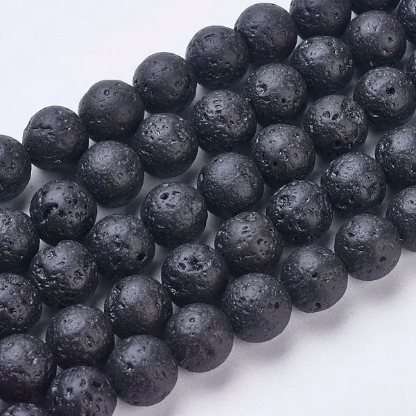 Natural Lava Rock Beads Strands