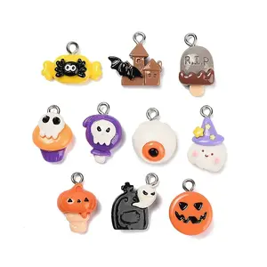 Halloween Opaque Resin Pendants