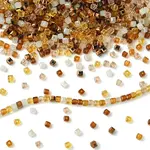 500Pcs Cube Glass Beads