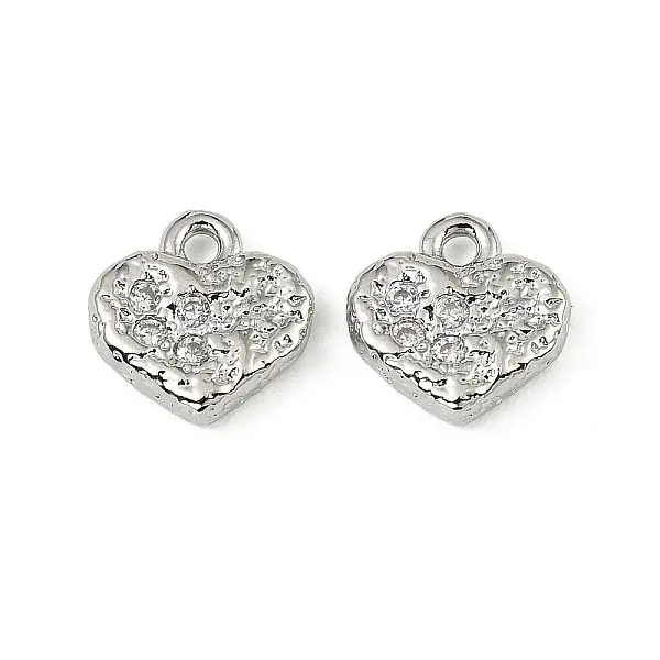 Brass Micro Pave Cubic Zirconia Pendants