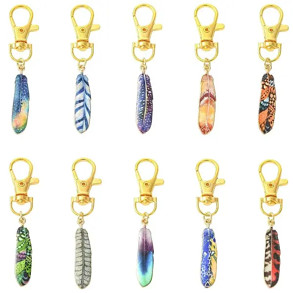 10Pcs Alloy Enamel Pendant Decorations