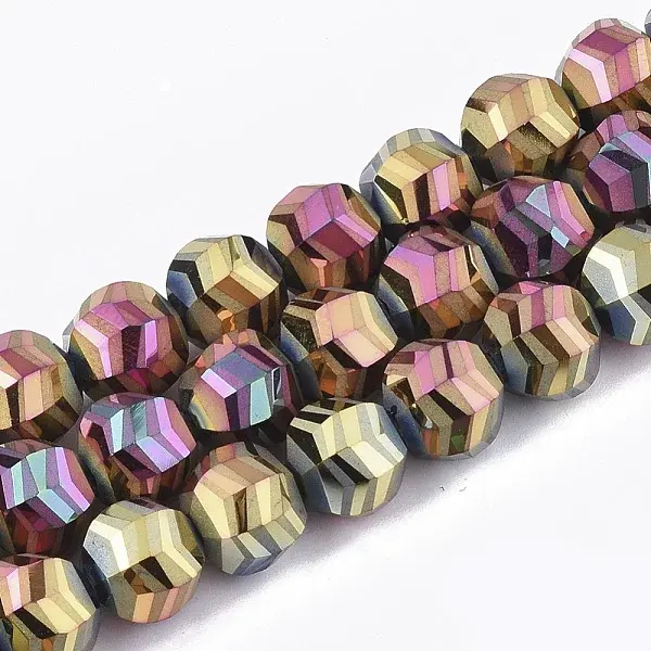 Electroplate Glass Beads Strands