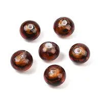 Handmade Gold Sand Enamel Lampwork Beads
