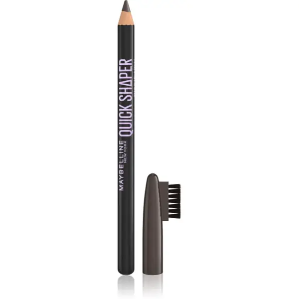 MAYBELLINE NEW YORK Quick Shaper precízna ceruzka na obočie s kefkou odtieň 06 Black Brown 1 ks