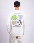 Tričko Gramicci Geared Up L/S Tee WHITE